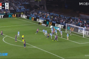 帽子戏法！拉什福德角球助攻，莱万头球破门！巴萨4-2塞尔塔！