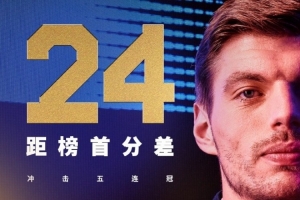 绝地大反击？维斯塔潘距榜首24分，继续争夺F1五连冠