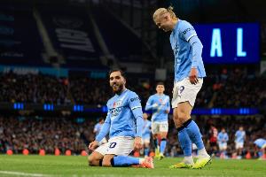 欧足联预测曼城药厂首发：哈兰德福登多库出战，希克搭档蒂尔曼