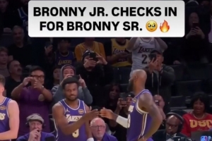 布朗尼最后时刻替换上自己！詹姆斯在社媒转发