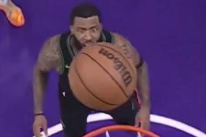 师傅...你这！克莱伯空篮不进：贝满脸震惊直接看傻 LBJ掩面狂笑