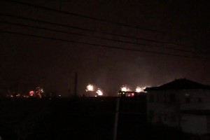 提前过年了！泰州全城放烟花热闹非凡