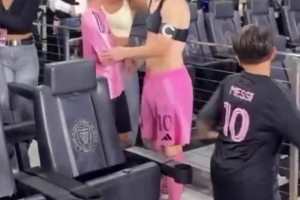 反骨仔！“皇马名宿”马特奥脚踢老爸梅西